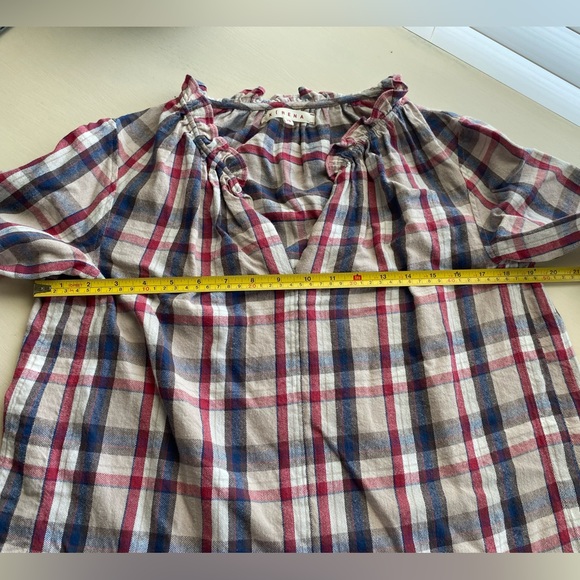 Xirena Long Sleeve Blouse Plaid Size XS - Picture 9 of 9